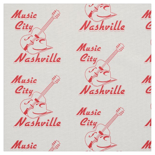 Nashville. Musikstadt Stoff (Muster)