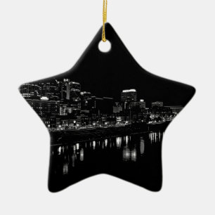 Nashville nachts keramikornament