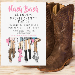Nashville Nash Bash Bachelorette Weekend Tour Einladung