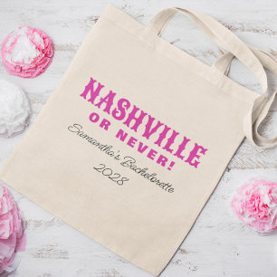 Nashville oder nie heiß rosa Retro-Bachelorette Tragetasche