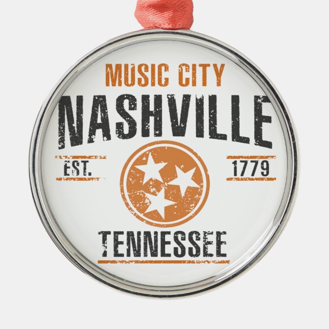 Nashville Ornament Aus Metall (Vorne)