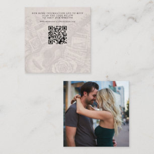 Nashville-Personalausweis-Hochzeits-QR Begleitkarte