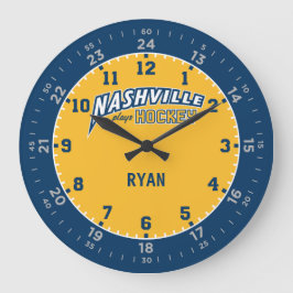 Nashville Plays Hockey 24 Stunden Wall Clock Große Wanduhr