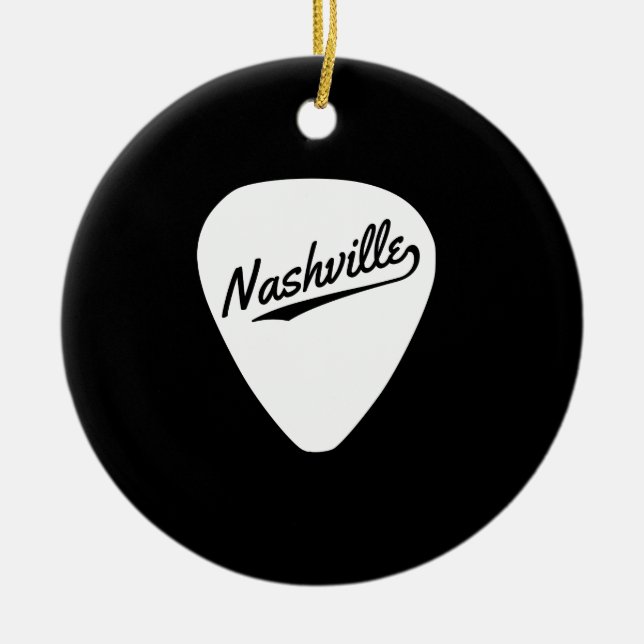 Nashville-Plektrum Keramikornament (Vorne)