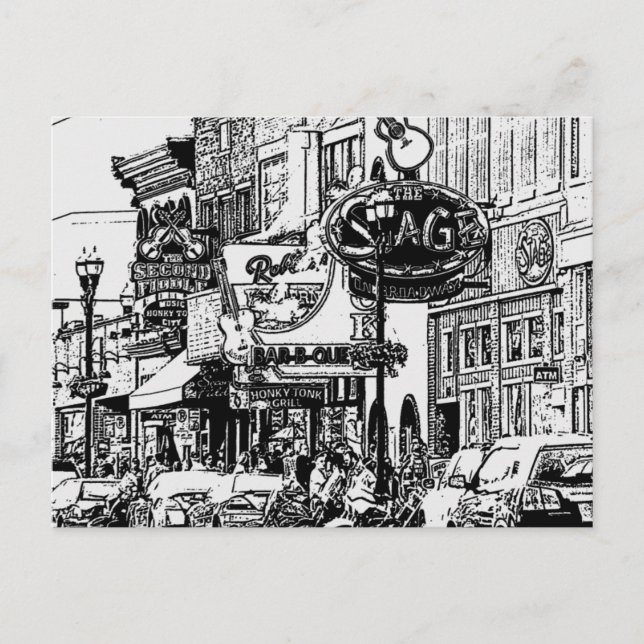 Nashville Postcard Postkarte (Vorderseite)