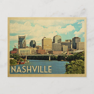 Nashville Postcard Tennessee Vintage Reise Postkarte