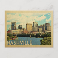 Nashville Postcard Tennessee Vintage Reise