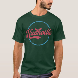 Nashville Retro Typografie Design T-Shirt