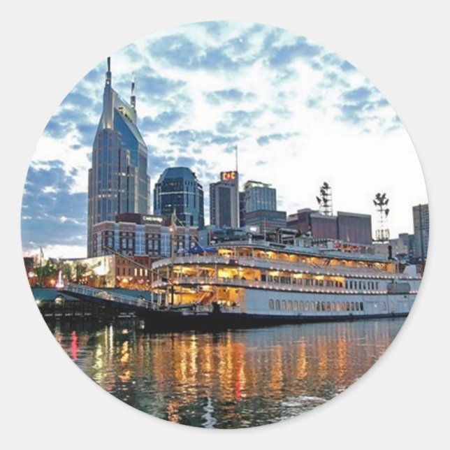 Nashville Runder Aufkleber (Vorderseite)