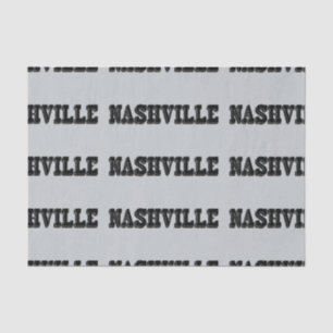 Nashville-Schwarz-Block Seidenpapier