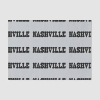 Nashville-Schwarz-Block Seidenpapier