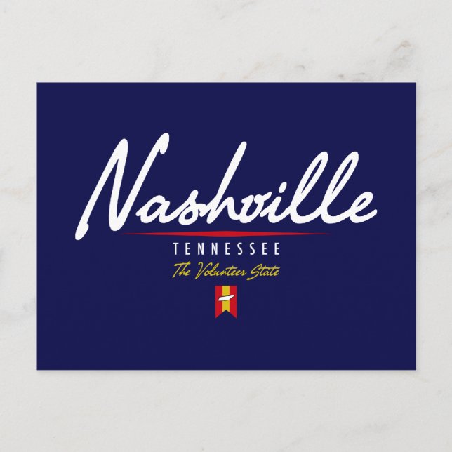 Nashville Script Postkarte (Vorderseite)