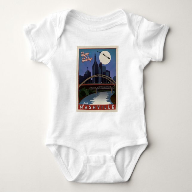 Nashville Skyline Baby Strampler (Vorderseite)