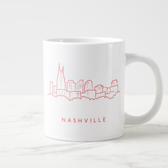 Nashville-Skyline Jumbo-Tasse (Rechts)