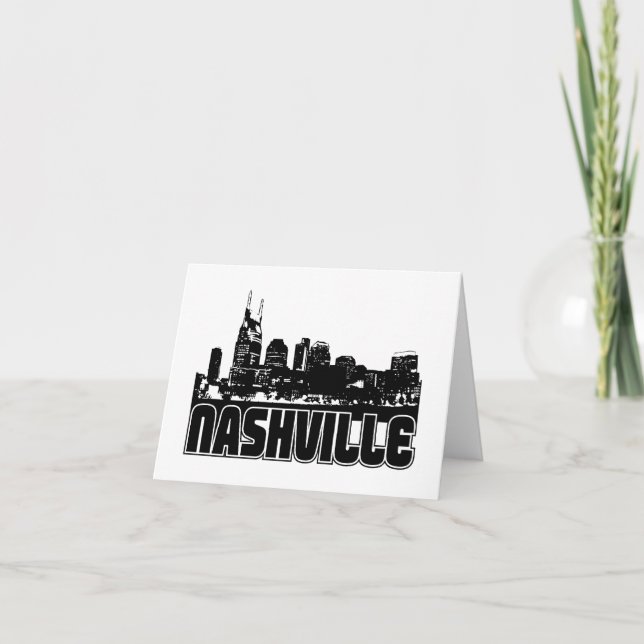 Nashville-Skyline Karte (Vorderseite)