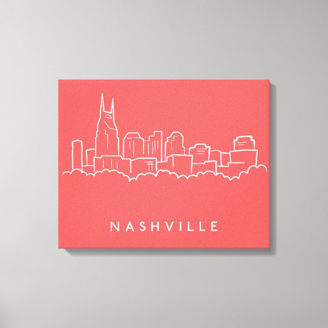 Nashville Skyline Leinwanddruck (Vorderseite)
