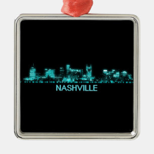 Nashville Skyline Ornament Aus Metall