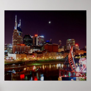 Nashville Skyline Poster