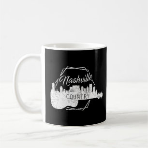 Nashville Skyline Tennessee Country Music Guitar P Kaffeetasse