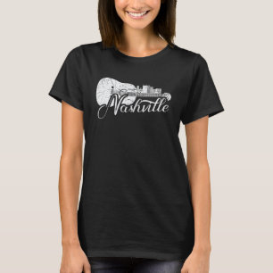 Nashville Skyline Tennessee Country-Musik Gitarre T-Shirt