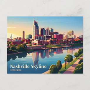 Nashville Skyline USA Postkarte