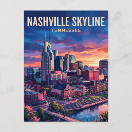 Nashville Skyline USA Postkarte