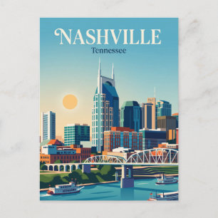 Nashville Skyline USA Postkarte