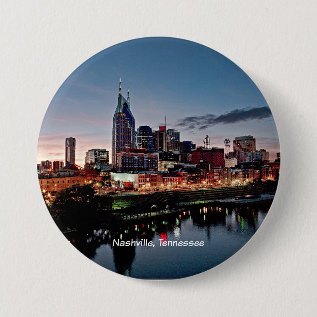 Nashville, Skyline von Tennessee Button (Vorderseite)