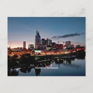 Nashville, Skyline von Tennessee Postkarte