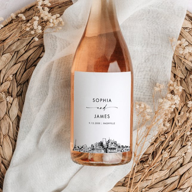 Nashville Skyline Weinetikett (Von Creator hochgeladen)