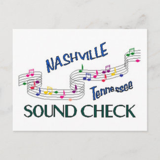 Nashville Sound Karo Postkarte
