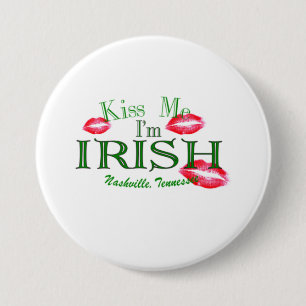 Nashville-St. Patricks groß, 3 Zoll-runder Knopf Button