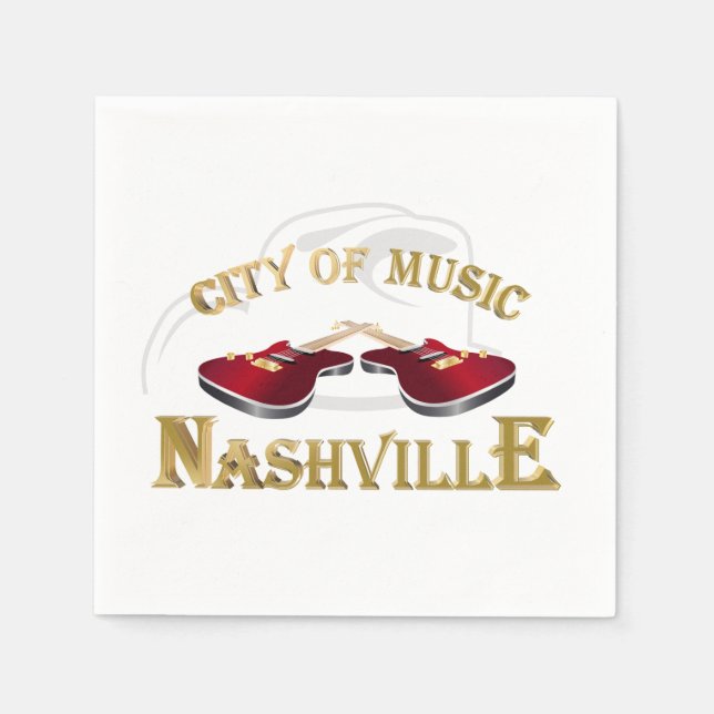 Nashville. Stadt der Musik Serviette (Vorderseite)