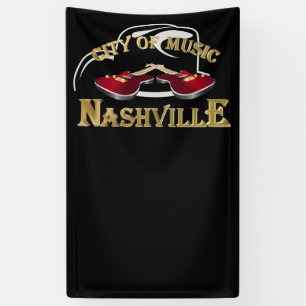 Nashville. Stadt von Musik Banner