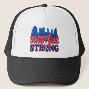 Nashville-Strong-Skyline-and-Music-Note Truckerkappe