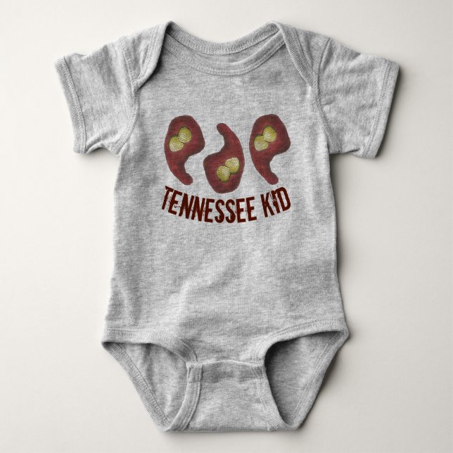 Nashville Style Hot GRILLEN Chicken TENNESSEE KID  Baby Strampler (Vorderseite)