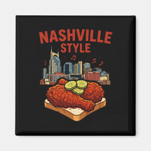 Nashville Style würziges frittiertes Hühnchen und Magnet