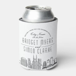 Nashville Stylized Skyline | Wedding Can Cooler Dosenkühler
