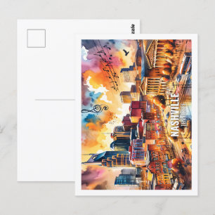 Nashville Tennesse USA Fantastischer Place Wasserf Postkarte