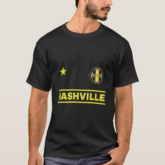Nashville Tennessee - 615 Round Abzeichen Designer T-Shirt (Vorderseite)