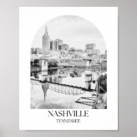 Nashville Tennessee Arch Foto Print