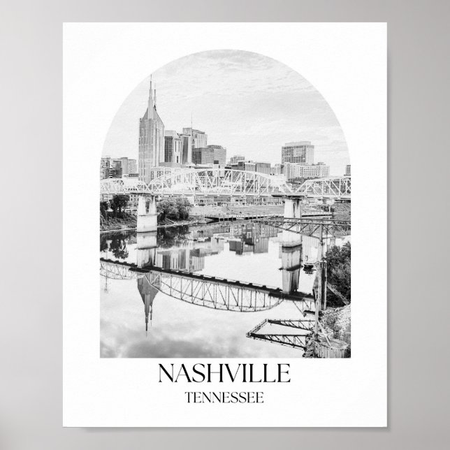 Nashville Tennessee Arch Foto Print Poster (Vorne)