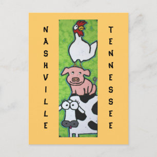 Nashville, Tennessee Barnyard Trio Postkarte