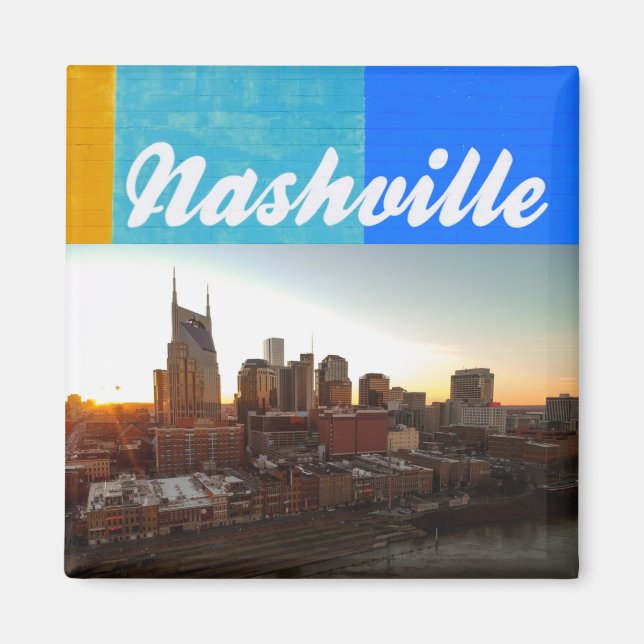 Nashville Tennessee City Scape Beautiful Magnet (Vorne)