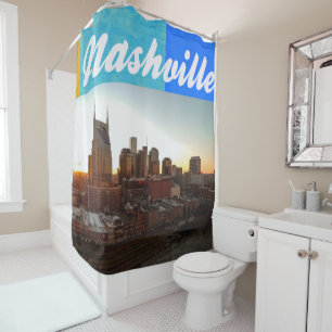 Nashville Tennessee City Scape Schöne Duschvorhang