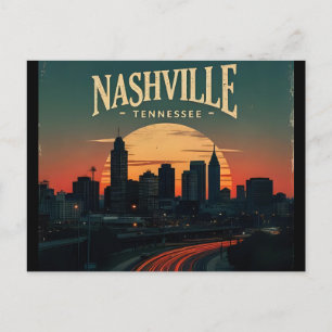 Nashville Tennessee City Skyline Postkarte