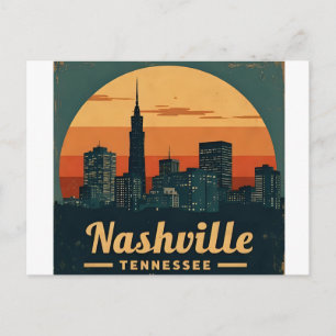 Nashville Tennessee City Skyline Postkarte