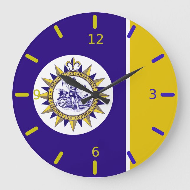 Nashville (Tennessee) Flagge Große Uhr (Vorderseite)