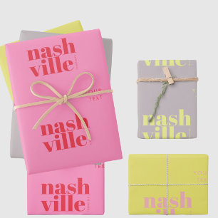 Nashville Tennessee Geschenkverpackungsbedarf  Geschenkpapier Set
