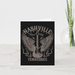 Nashville Tennessee Gitarre Country Music City Wom Karte